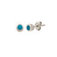 925 Crt Sterling Silver Best Price Best Quailty Handcraft Turquoise Enamel Stud Earring Wholesale Turkish Jewelry