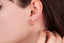 Gold Plated Three Stick Stud Earring 925 Crt Sterling Silver  Wholesale Turkish Jewelry