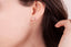 Gold Plated Zirconia  Hanging Norhtstar Earring 925 Crt Sterling Silver Wholesale Turkish Jewelry