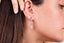 925 Crt Sterling Silver Best Price Best Quailty Handcraft  Hanging Drop Zirconia White Baquette  Stud Earring Wholesale Turkish Jewelry
