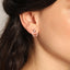 Brown Zirconia Doorknob Earring 925 Crt Sterling Silver Wholesale Turkish Jewelry