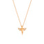Gold Plated Fashionable Cubic Zirconia Angel Necklace 925 Crt Sterling Silver Wholesale Turkish Jewelry