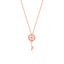 Gold Plated Fashionable Zirconia Key Necklace 925 Crt Sterling Silver  Wholesale Turkish Jewelry