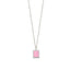 White Zircona Pink Enamel G Initial Letter Gold Plated Necklace 925 Crt Sterling Silver Wholesale Turkish Jewelry