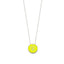 925 Crt Sterling Silver Gold Plated White Zirconia Yellow Enamel Round Eye Necklace Wholesale Turkish Jewelry