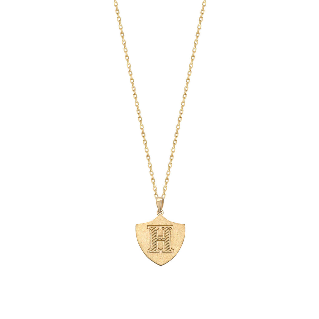 H Initial Letter Gold Plated Necklace 925 Crt Sterling Silver Wholesale Turkish Jewelry