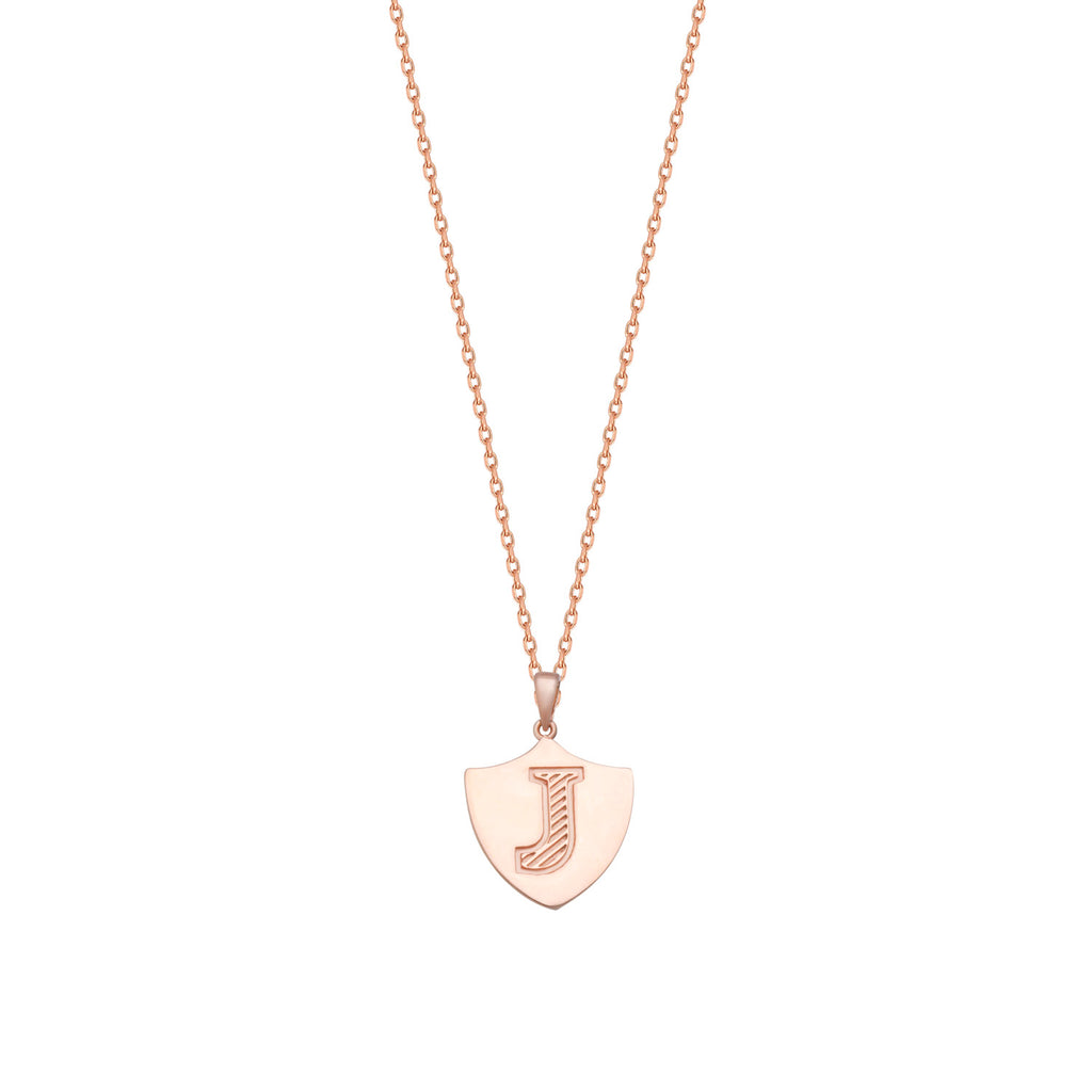 J Initial Letter Gold Plated Necklace 925 Crt Sterling Silver Wholesale Turkish Jewelry
