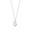 White Zirconia Ş Initial Letter Gold Plated Necklace 925 Crt Sterling Silver Wholesale Turkish Jewelry