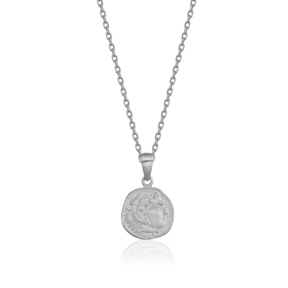 925 Crt Sterling Silver Best Price Best Quailty Ancient Money Gold Plated Fashionable Summer Coin Necklace Wholesale Turkish Jewelry