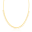 Zirconia Bar Cuban Chain Gold Plated Necklace 925 Crt Sterling Silver Wholesale Turkish Jewelry