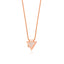 Zirconia Triangle Locket Gold Plated Necklace 925 Crt Sterling Silver Wholesale Turkish Jewelry