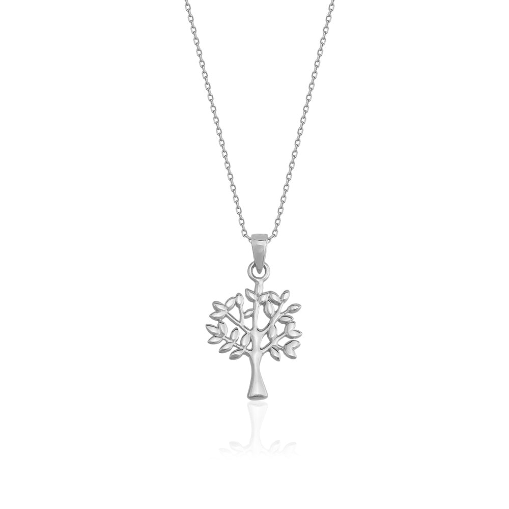 Gold Plated Fashionable Tree Necklace  925 Crt Sterling Silver Wholesale Turkish Jewelry