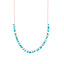 925 Sterling Silver Gold Plated Turquoise Zirconia Necklace Wholesale Turkish Jewelry