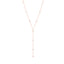 925 Sterling Silver Gold Plated White Zirconia  Drop Y Necklace Wholesale Turkish Jewelry
