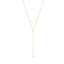925 Sterling Silver Gold Plated White Zirconia  Drop Y Necklace Wholesale Turkish Jewelry