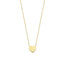 Minimal Heart Gold Plated Necklace Wholesale 925 Crt Sterling Silver Turkish Jewelry