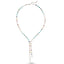 Colorful Zirconia Hanging Necklace 925 Crt Sterling Silver Gold Plated Wholesale Turkish Jewelry