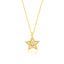 Gold Plated Fashionable Cubic Zirconia Star Necklace 925 Crt Sterling Silver Wholesale Turkish Jewelry