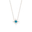 Gold Plated Fashionable Turquoise Enamel North Star Necklace 925 Crt Sterling Silver Wholesale Turkish Jewelry