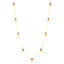 Gold Plated Fashionable Black Bead and Mini Coin Necklace 925 Crt Sterling Silver Wholesale Turkish Jewelry