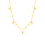 Gold Plated Fashionable Zirconia Sea Star Necklace 925 Crt Sterling Silver Wholesale Turkish Jewelry