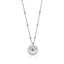 Gold Plated Trendy  Evil Eye Coin Ball Chain Necklace 925 Crt Sterling Silver Wholesale Turkish Jewelry
