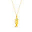 Gold Plated Trendy Turquoise Eye Hinged Fish Necklace 925 Crt Sterling Silver Wholesale Turkish Jewelry