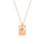Gold Plated Trendy White Zirconium Heart Frame Necklace 925 Crt Sterling Silver Wholesale Turkish Jewelry