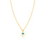 Drop Evil Eye Gold Plated  Necklace 925 Crt Sterling Silver Wholesale Turkish Jewelry