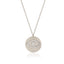 Zirconia Evil Eye Coin Gold Plated 925 Crt Sterling Silver Necklace Wholesale Turkish Jewelry