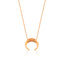 Best Quailty Gold Plated Fashionable Trendy Horn Necklace 925 Crt Sterling Silver Wholesale Turkish Jewelry