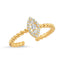 Zirconium Marquise Gold Plated Adjustable Ring Wholesale 925 Crt Sterling Silver Turkish Jewelry