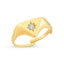 Zirconium Triangle Gold Plated Adjustable Ring Wholesale Turkish 925 Crt Sterling Silver Jewelry