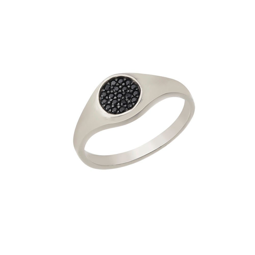925 Crt Sterling Silver Best Price Best Quailty Handcraft   Gold Plated Black Zirconia Oval Ring Wholesale Turkish Jewelry