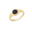 925 Crt Sterling Silver Best Price Best Quailty Handcraft   Gold Plated Black Zirconia Oval Ring Wholesale Turkish Jewelry