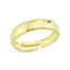 Trendy Hammered Adjustable Ring 925 Crt Sterling Silver Gold Plated Wholesale Turkish Jewelry